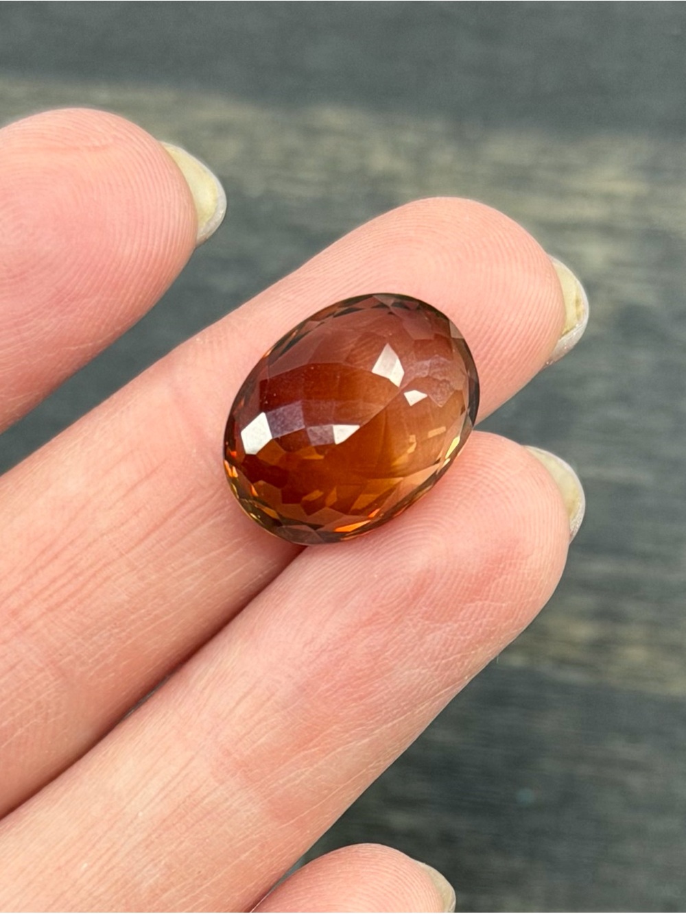 17.17CT Natural Imperial Topaz Faceted Oval cut Gemstone IF Clarity 17.5x13x9mm - Picture 9 of 14